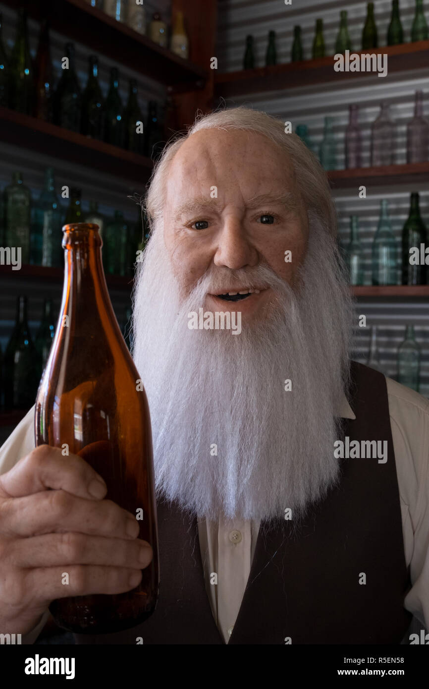 A great, realistic wax figure at the HoodPenn museum in Westonia