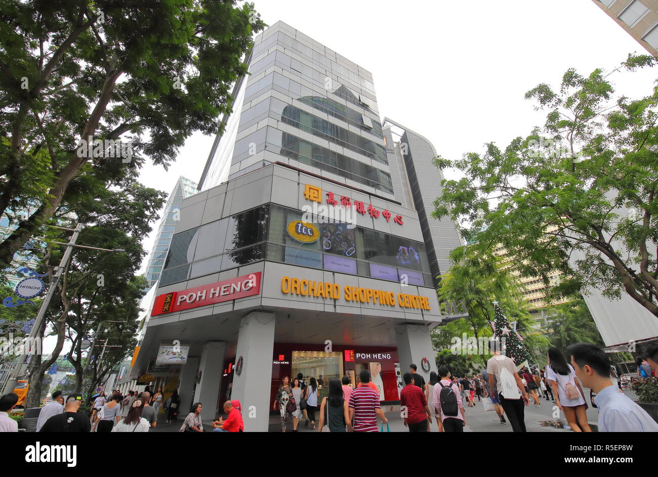 People visit Orchard shopping centre shopping mall in Orchard road