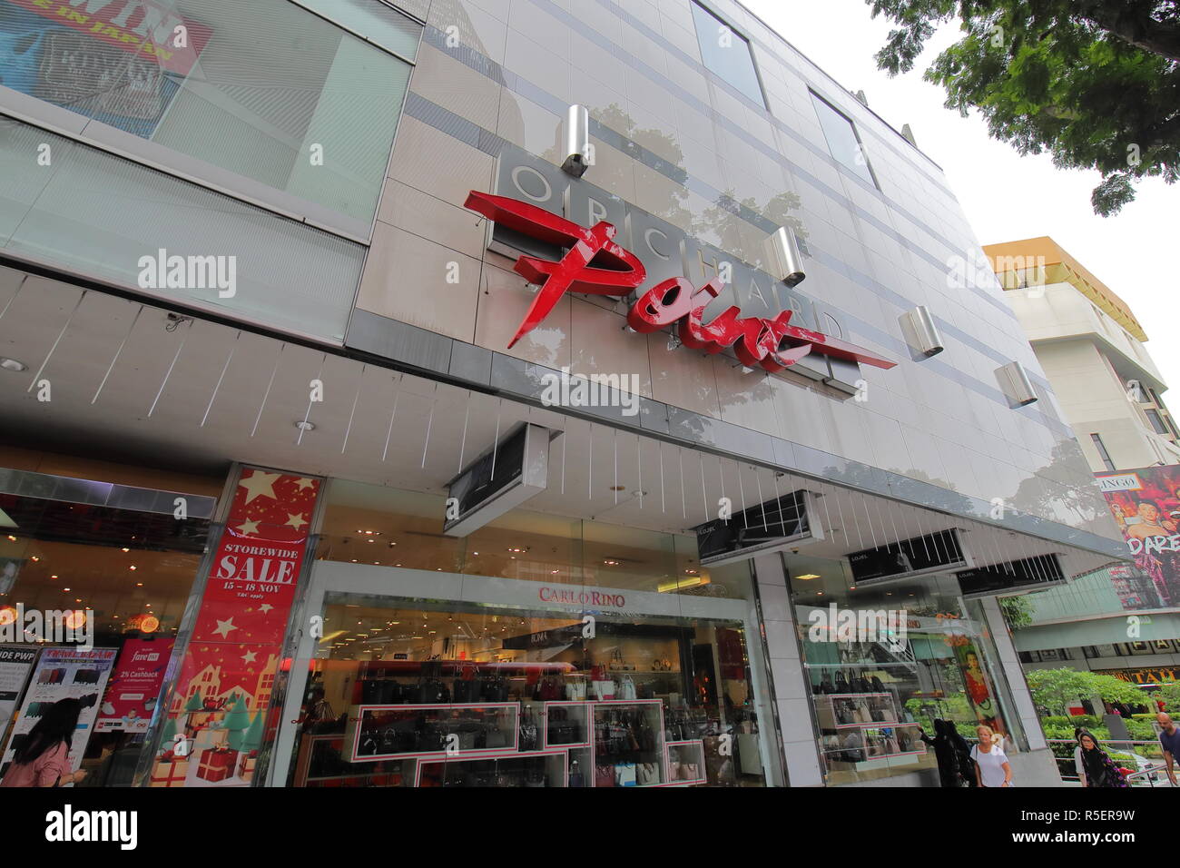 People visit OG Orchard Point shopping mall in Orchard road Singapore Stock Photo Alamy