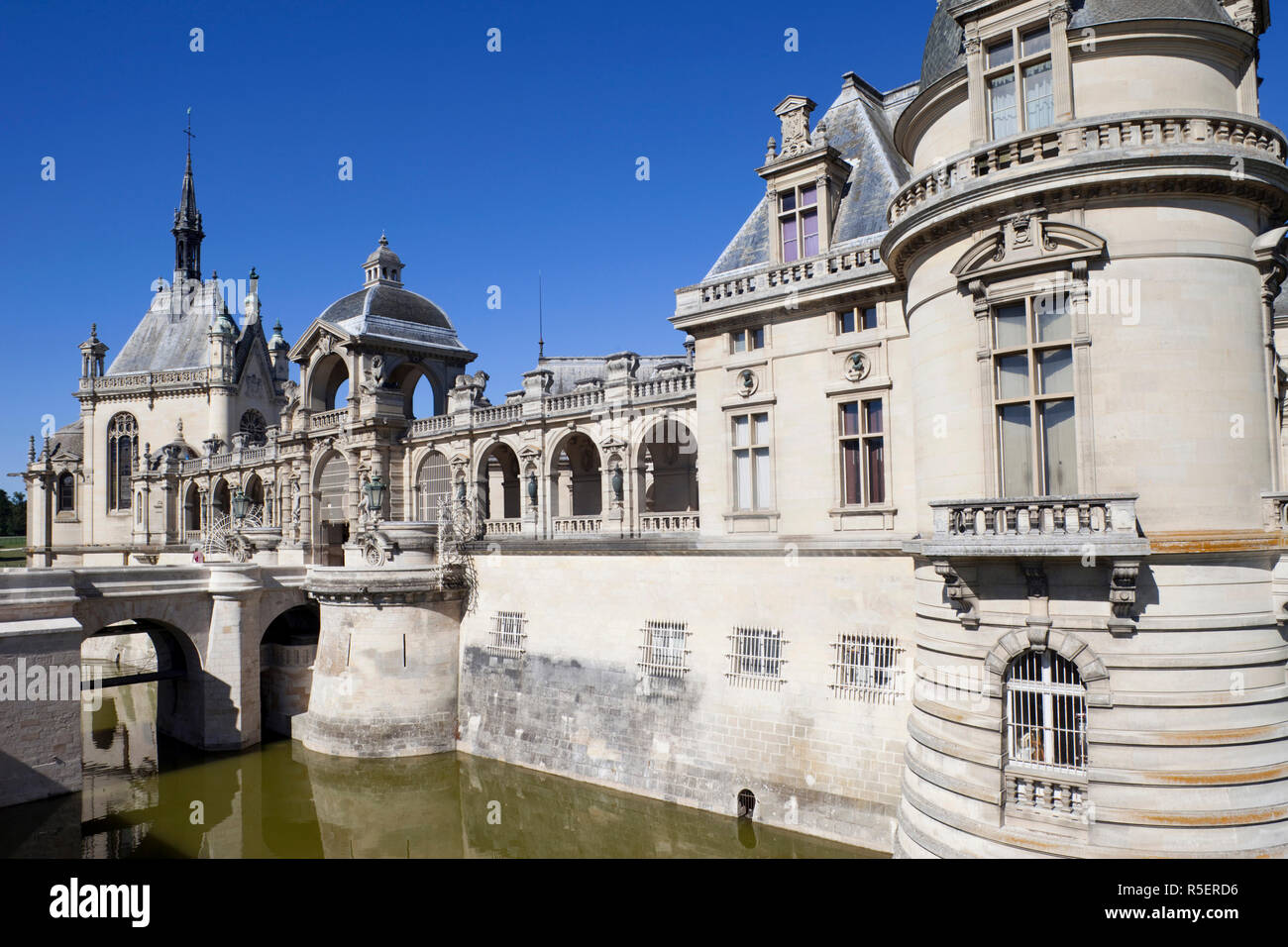 France, Ile-de-France, Chantilly, Chateau de Chantilly Stock Photo