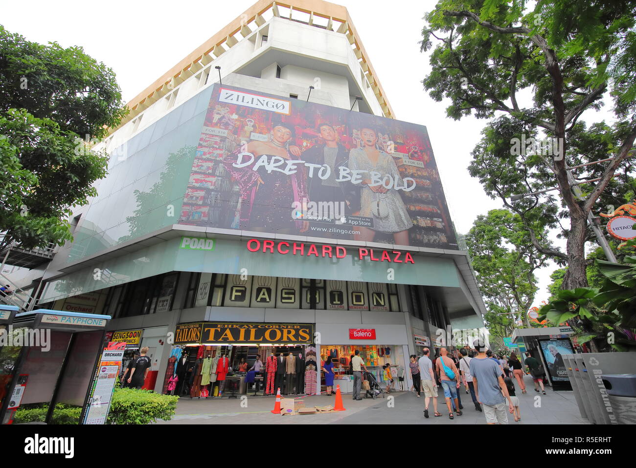 People Visit Orchard Plaza Shopping Mall In Orchard Road Singapore