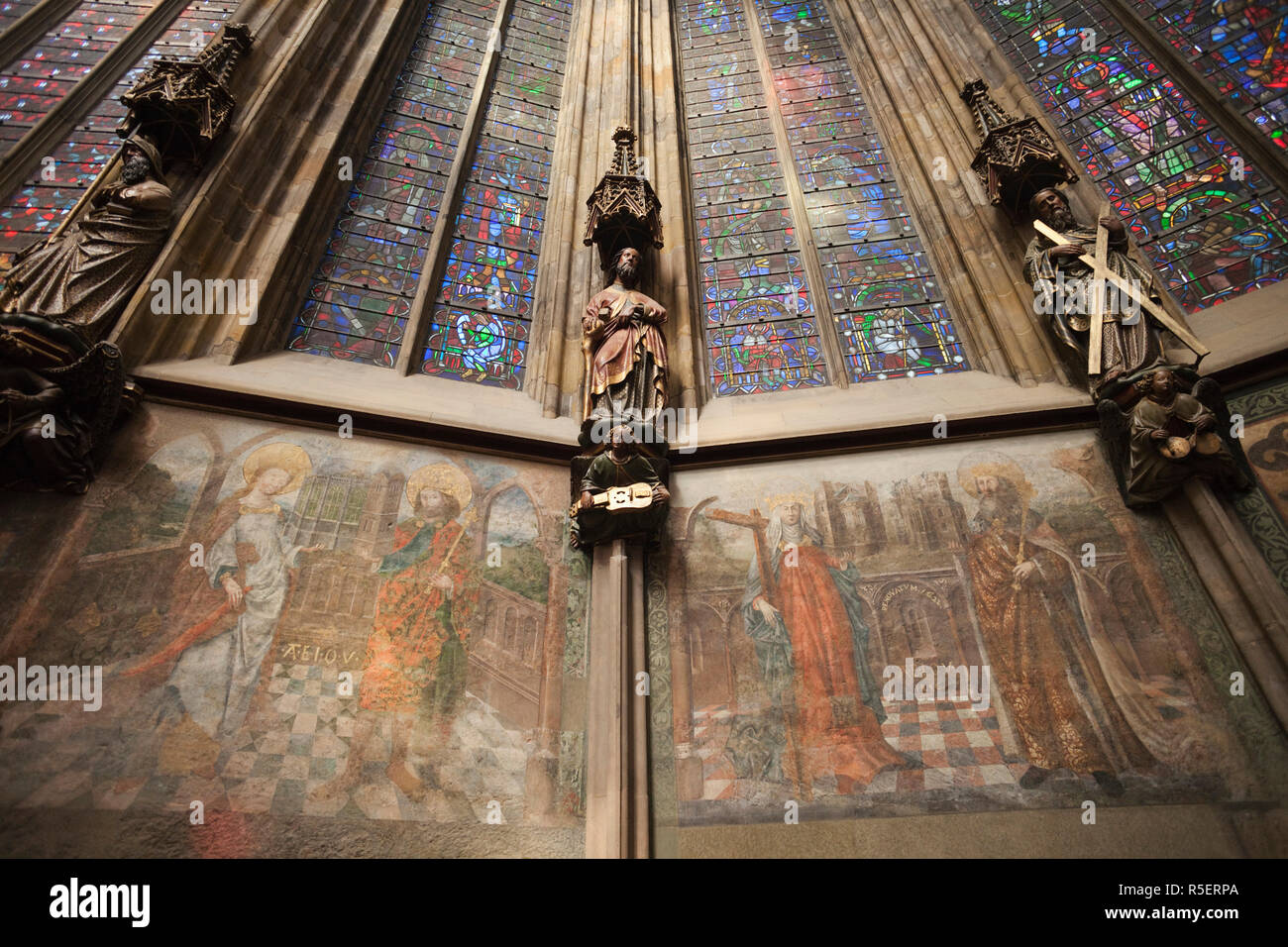 Germany, Aachen, Aachen Cathedral, The Choir Hall Stock Photo