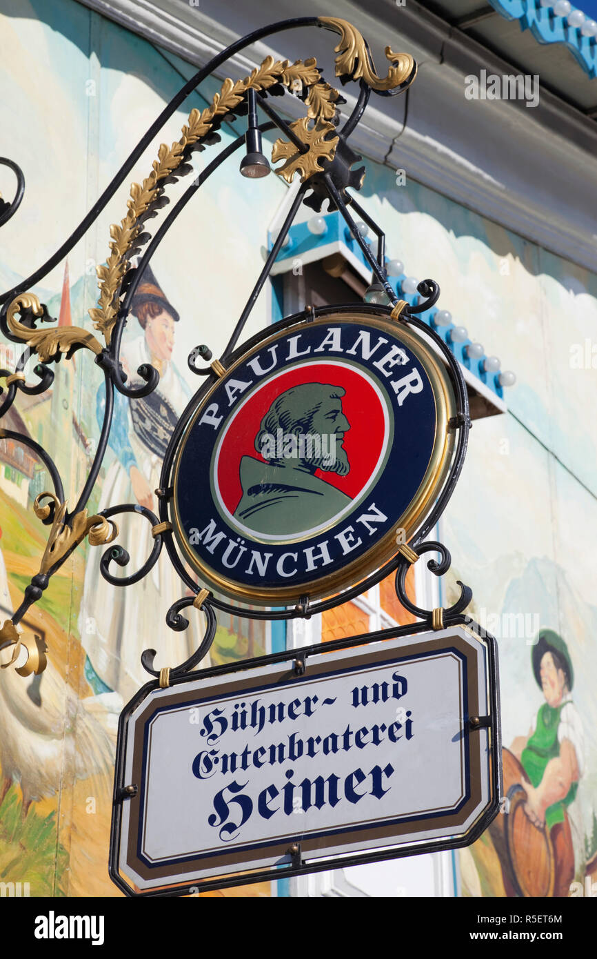 Germany, Bavaria, Munich, Pub Signs Stock Photo