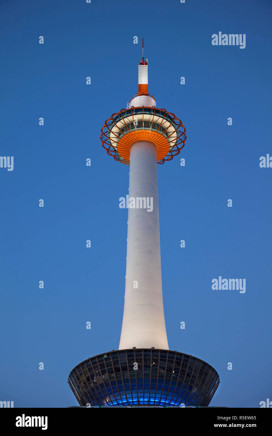Japan, Kyoto, Kyoto Tower at Night Stock Photo - Alamy