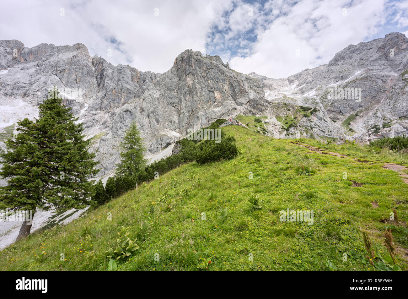 partial view of the southern dachstein massif,styria,austria Stock Photo