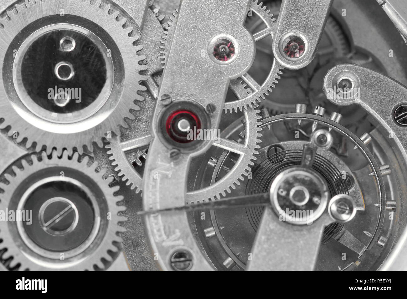 gears of a clockwork Stock Photo Alamy