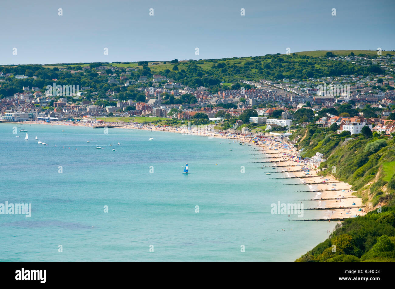 UK, England, Dorset, Swanage, Swanage Bay Stock Photo Alamy