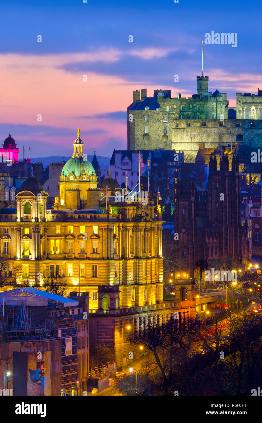 UK, Scotland, Edinburgh, Edinburgh Castle Stock Photo