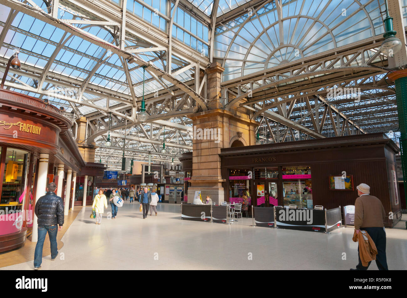 UK, Scotland, Glasgow, Glasgow Central Railway Station Stock Photo