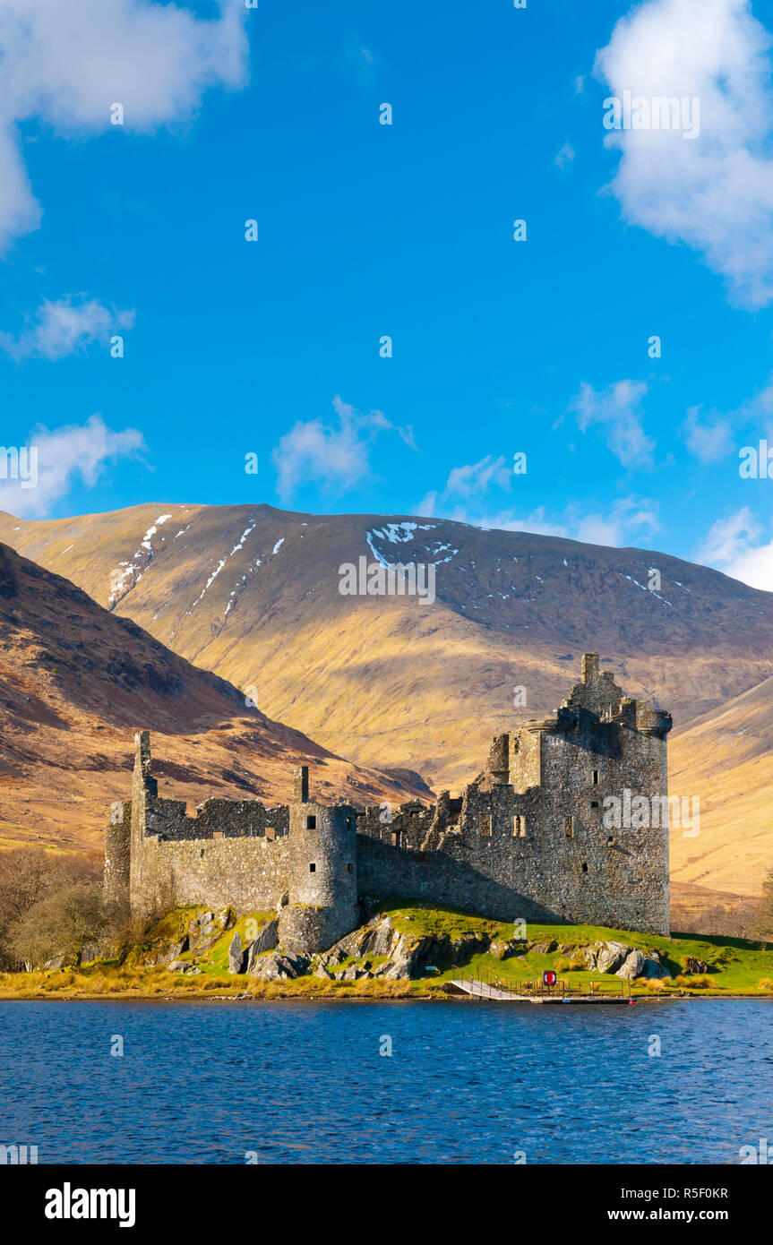 UK, Scotland, Argyll and Bute, Loch Awe, Kilchurn Castle Stock Photo