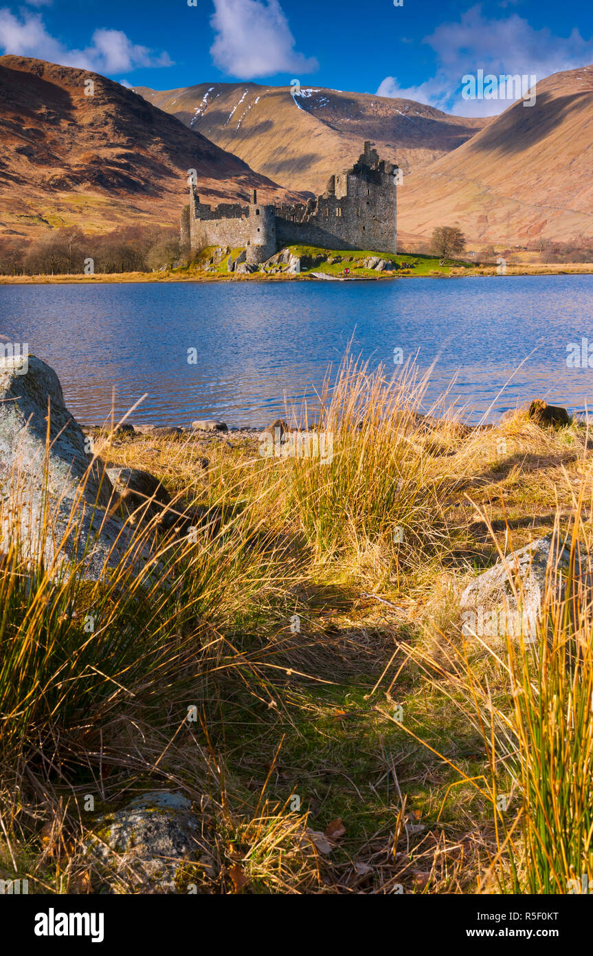 UK, Scotland, Argyll and Bute, Loch Awe, Kilchurn Castle Stock Photo