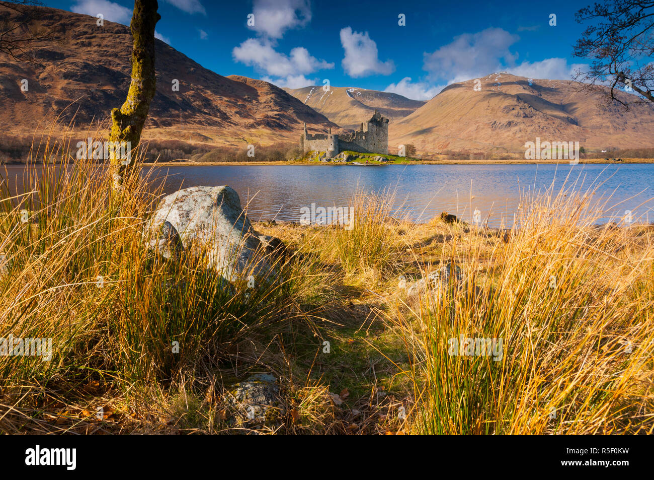 UK, Scotland, Argyll and Bute, Loch Awe, Kilchurn Castle Stock Photo