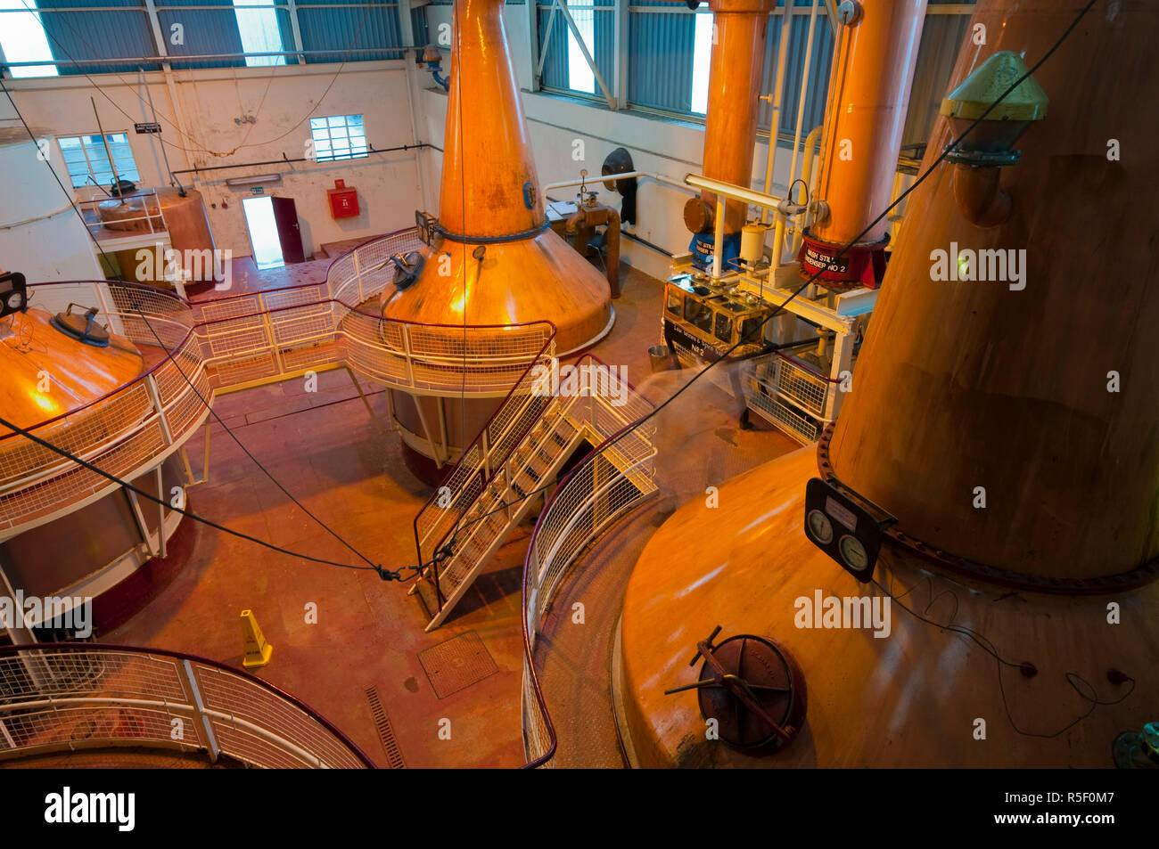 UK, Scotland, Fort William, Ben Nevis Whisky Distillery, Copper Stills