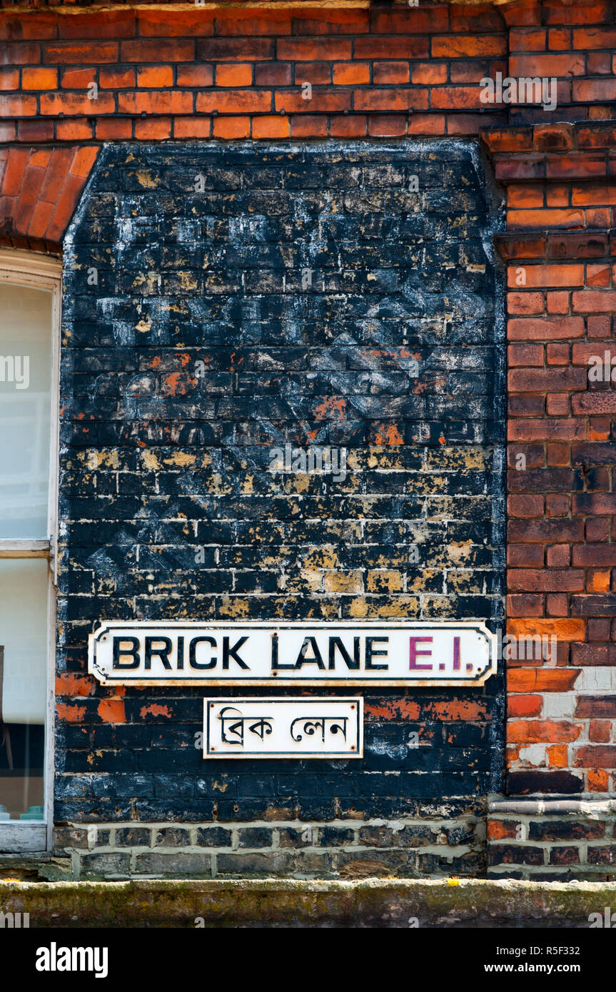 UK, England, London, The East End, Brick Lane Stock Photo