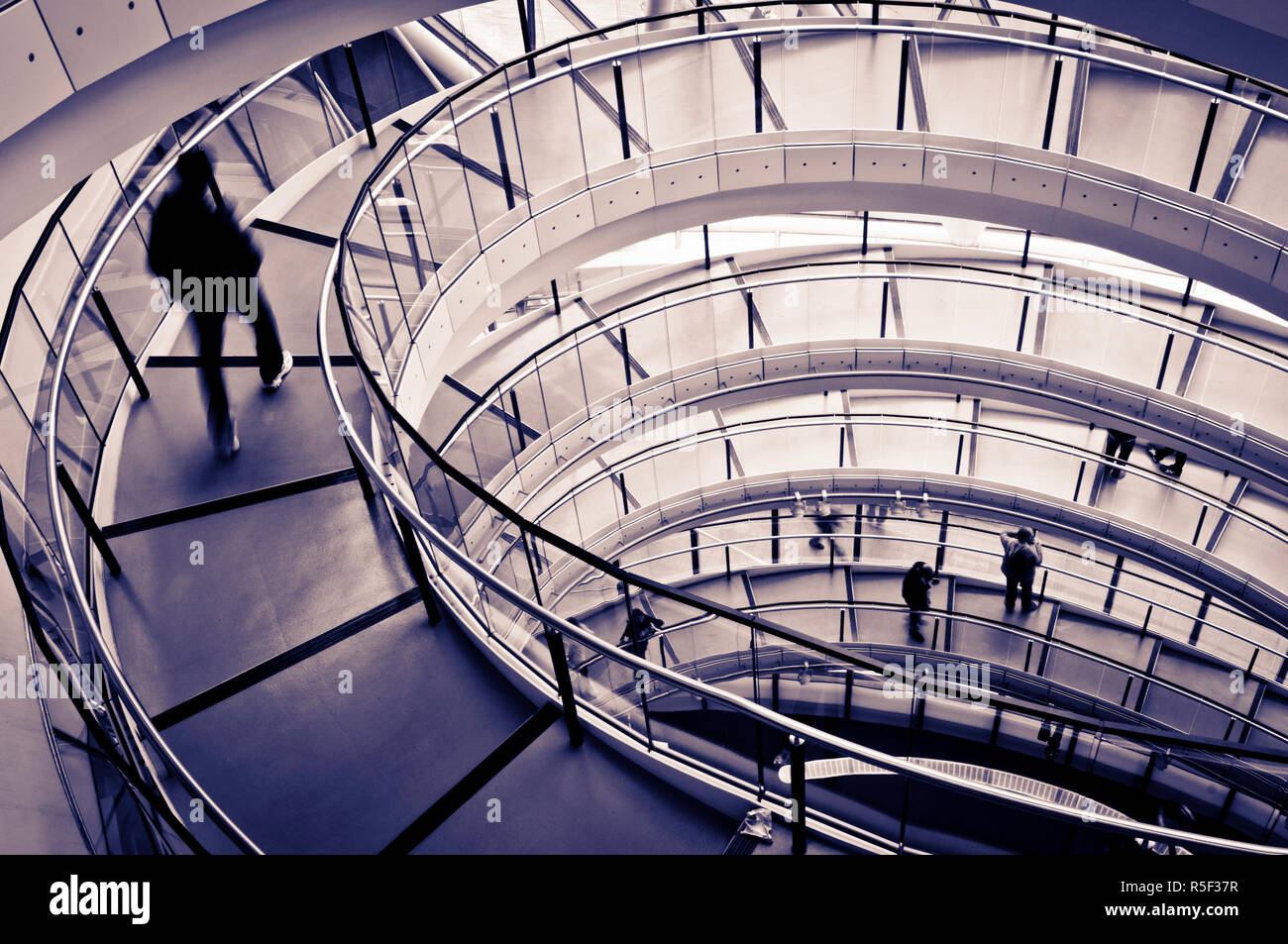 UK, England, London, City Hall helical staircase Stock Photo