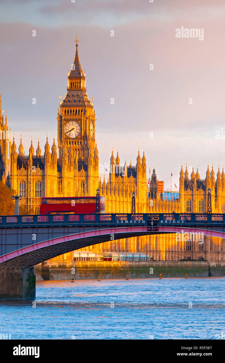 UK, England, London, Houses of Parliament, Big Ben Stock Photo