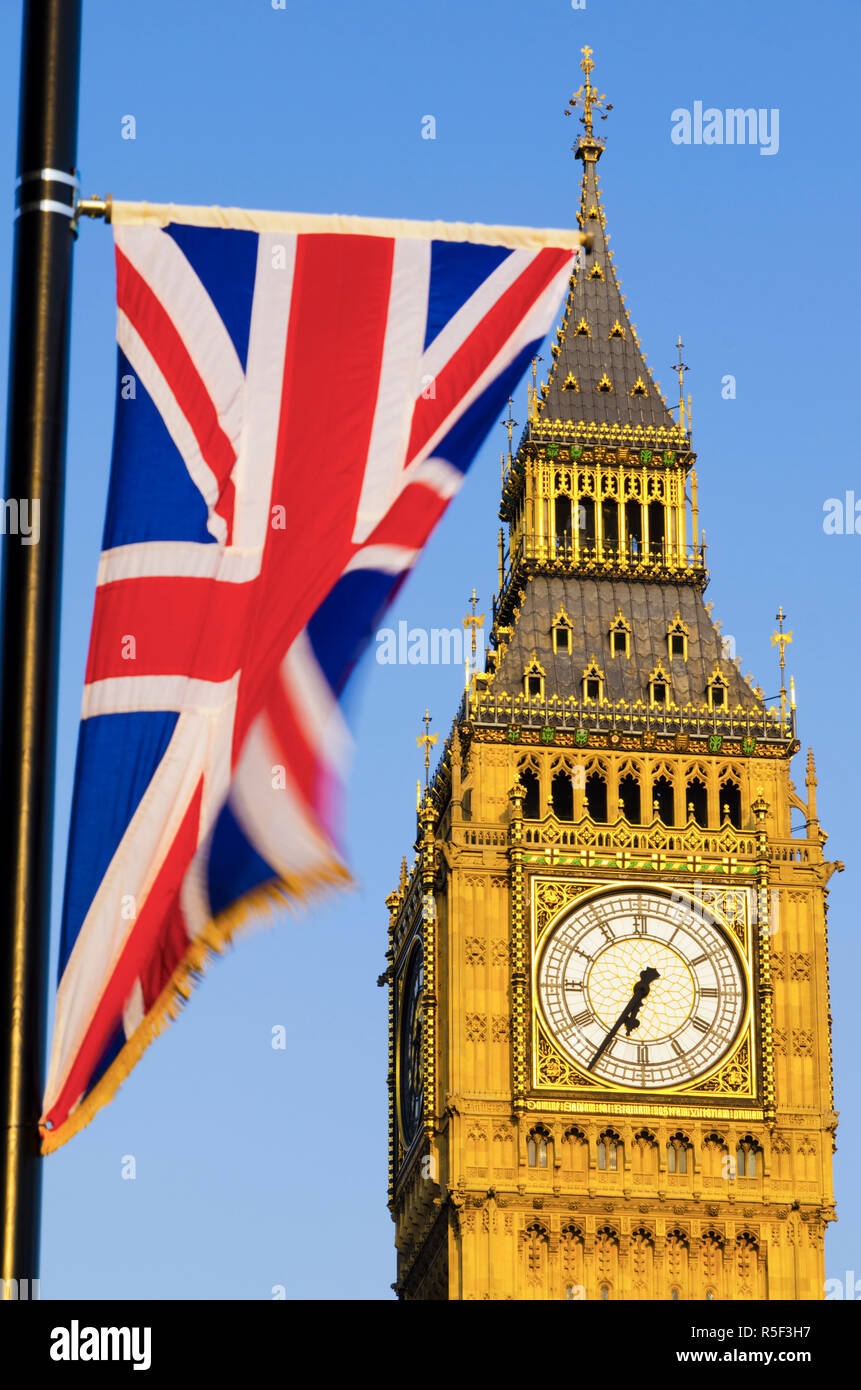 UK, England, London, Houses of Parliament, Big Ben Stock Photo