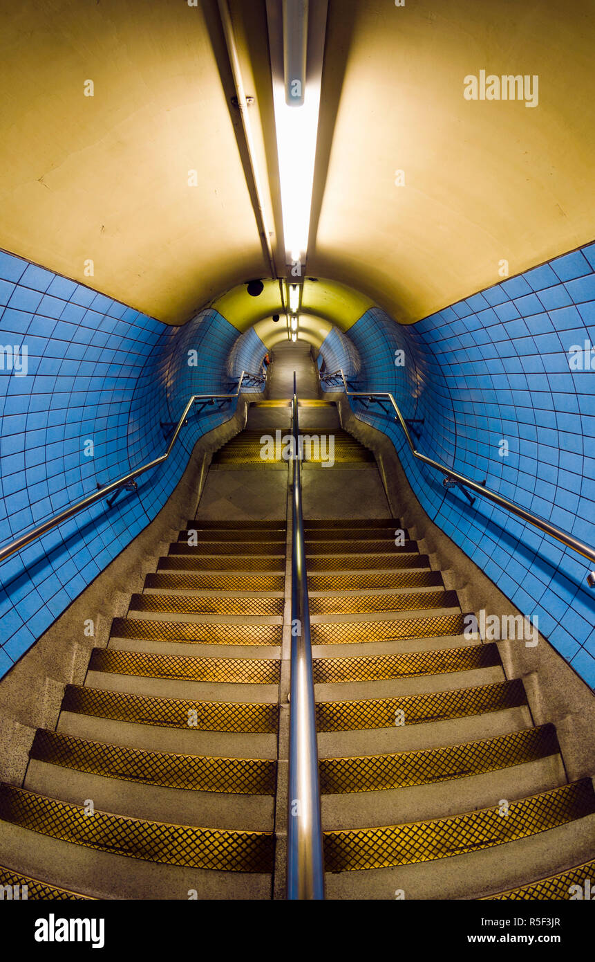 UK, England, London, Embankment Underground Station Stock Photo