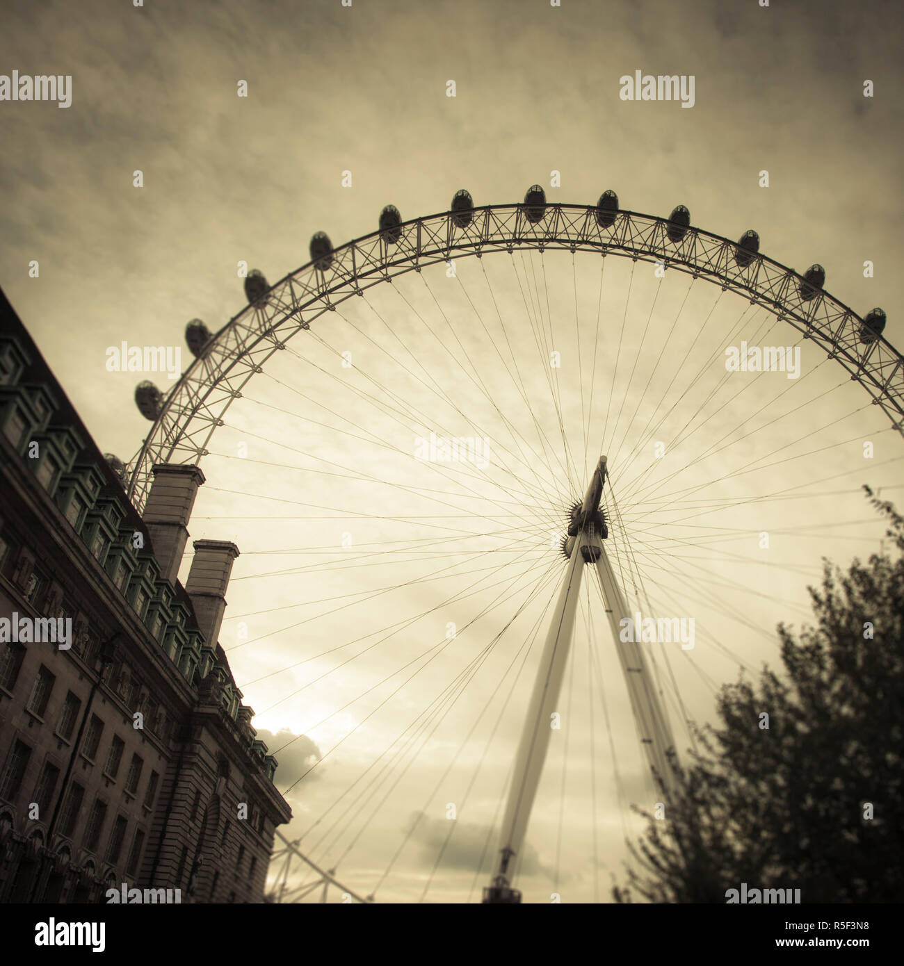 London Eye, South Bank, London, England, UK Stock Photo