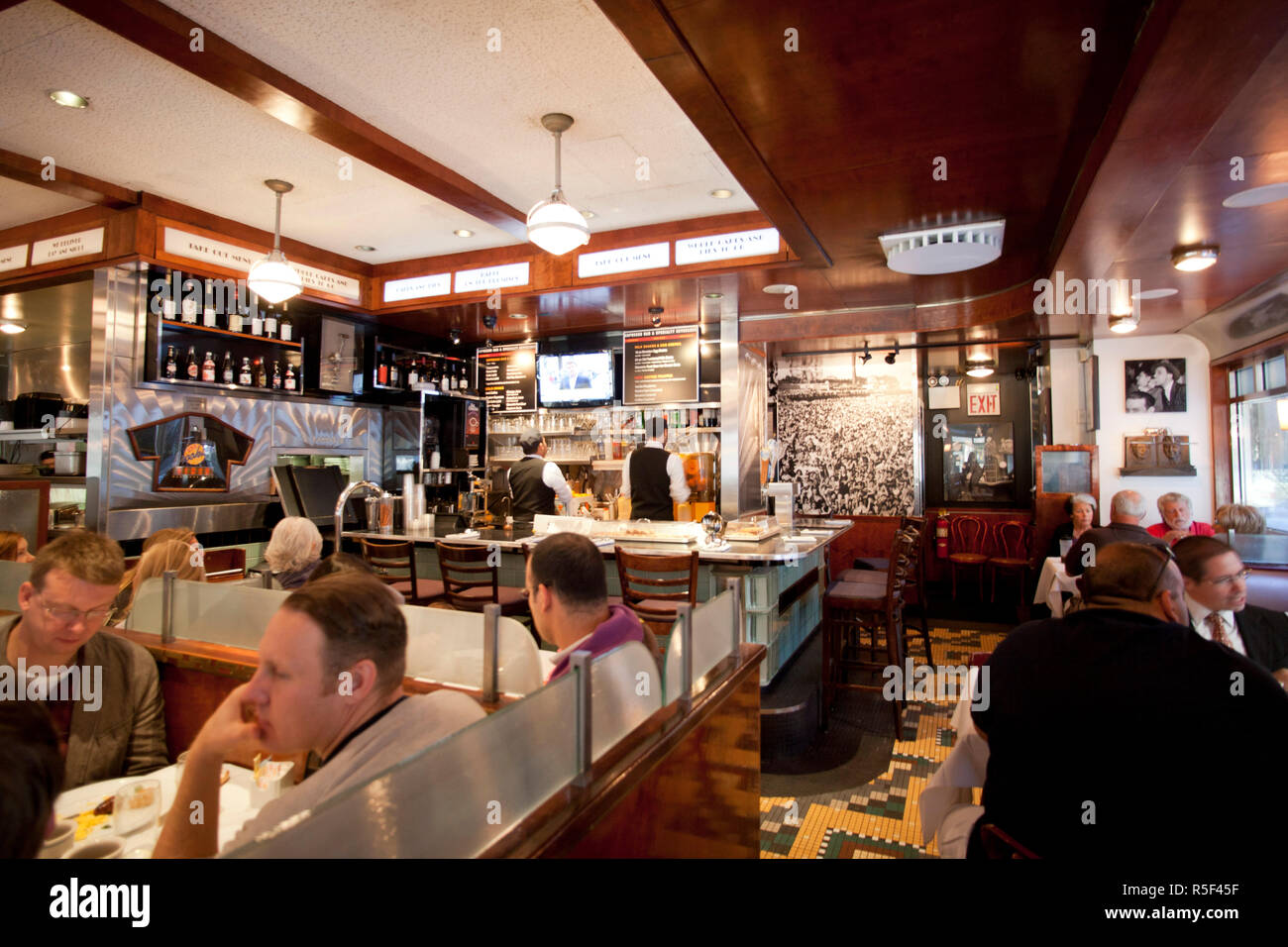 Brooklyn Diner, Manhattan, New York City, USA Stock Photo - Alamy