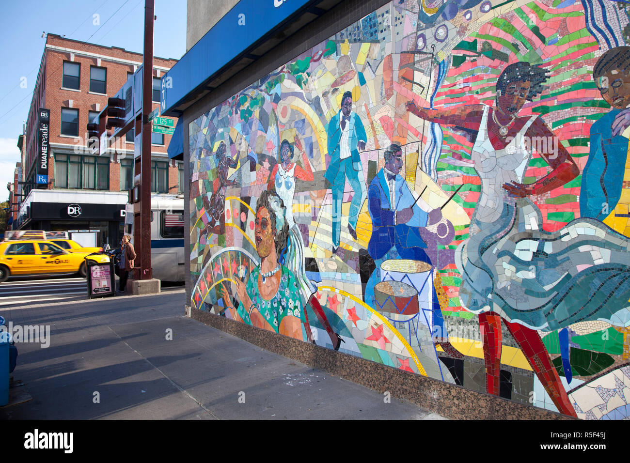 Wall mural, Harlem, Manhattan, New York City, USA Stock Photo Alamy
