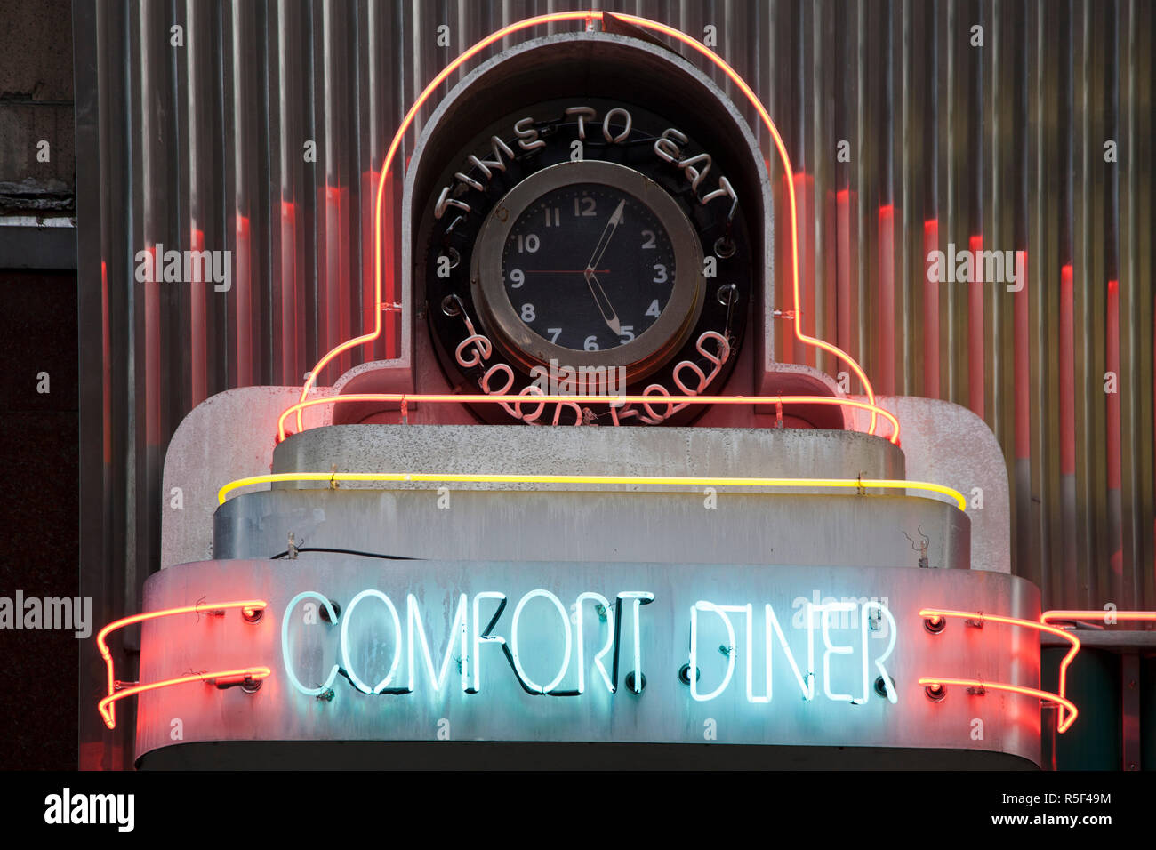 Comfort Diner Manhattan New York City Usa Stock Photo