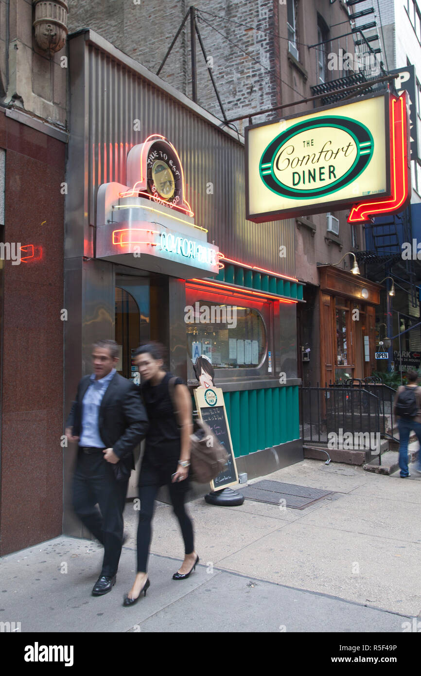 Comfort Diner Manhattan New York City Usa Stock Photo