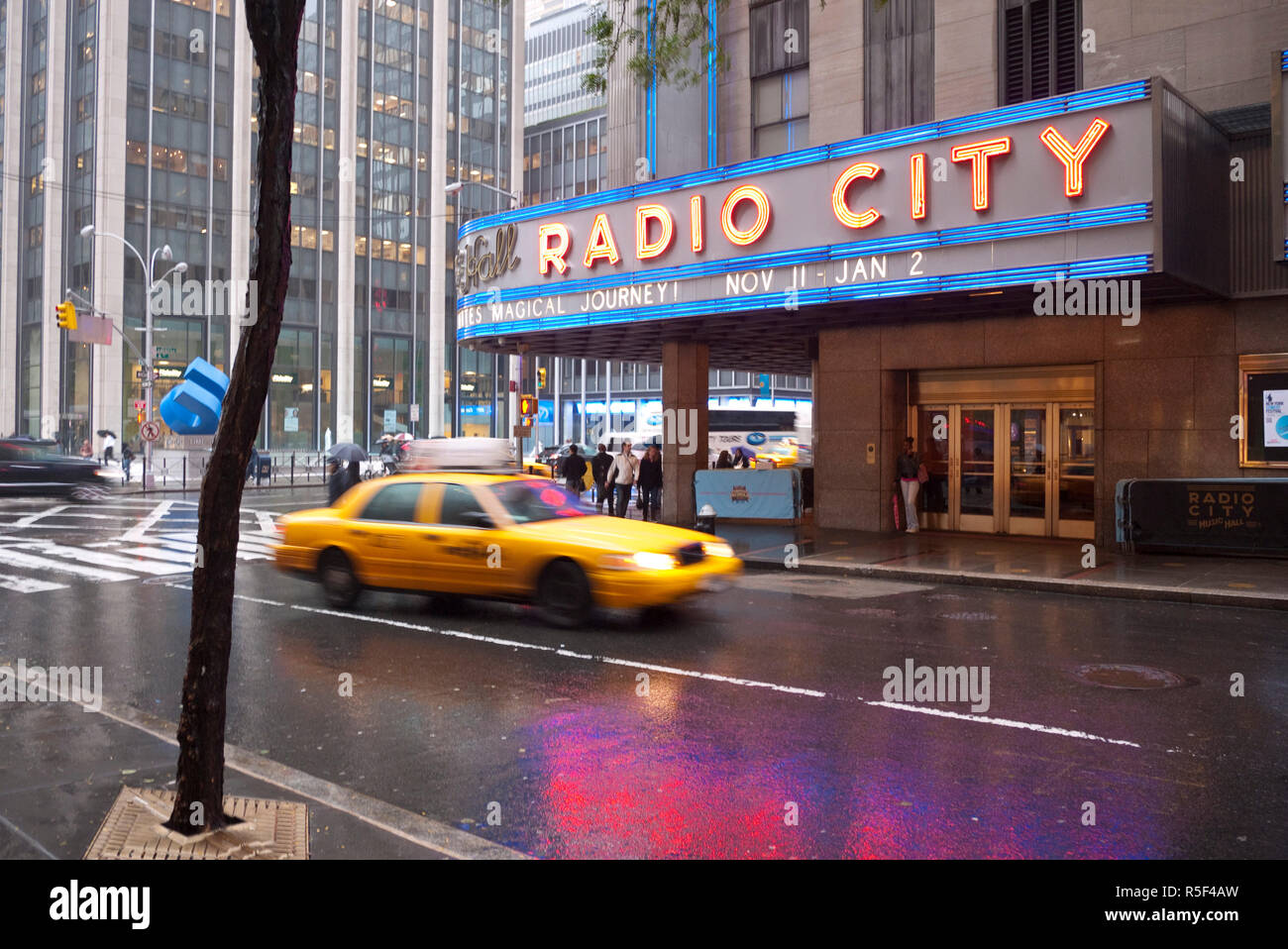 Radio City Music Hall, 6th Avenue, Manhattan, New York City, USA Stock Photo