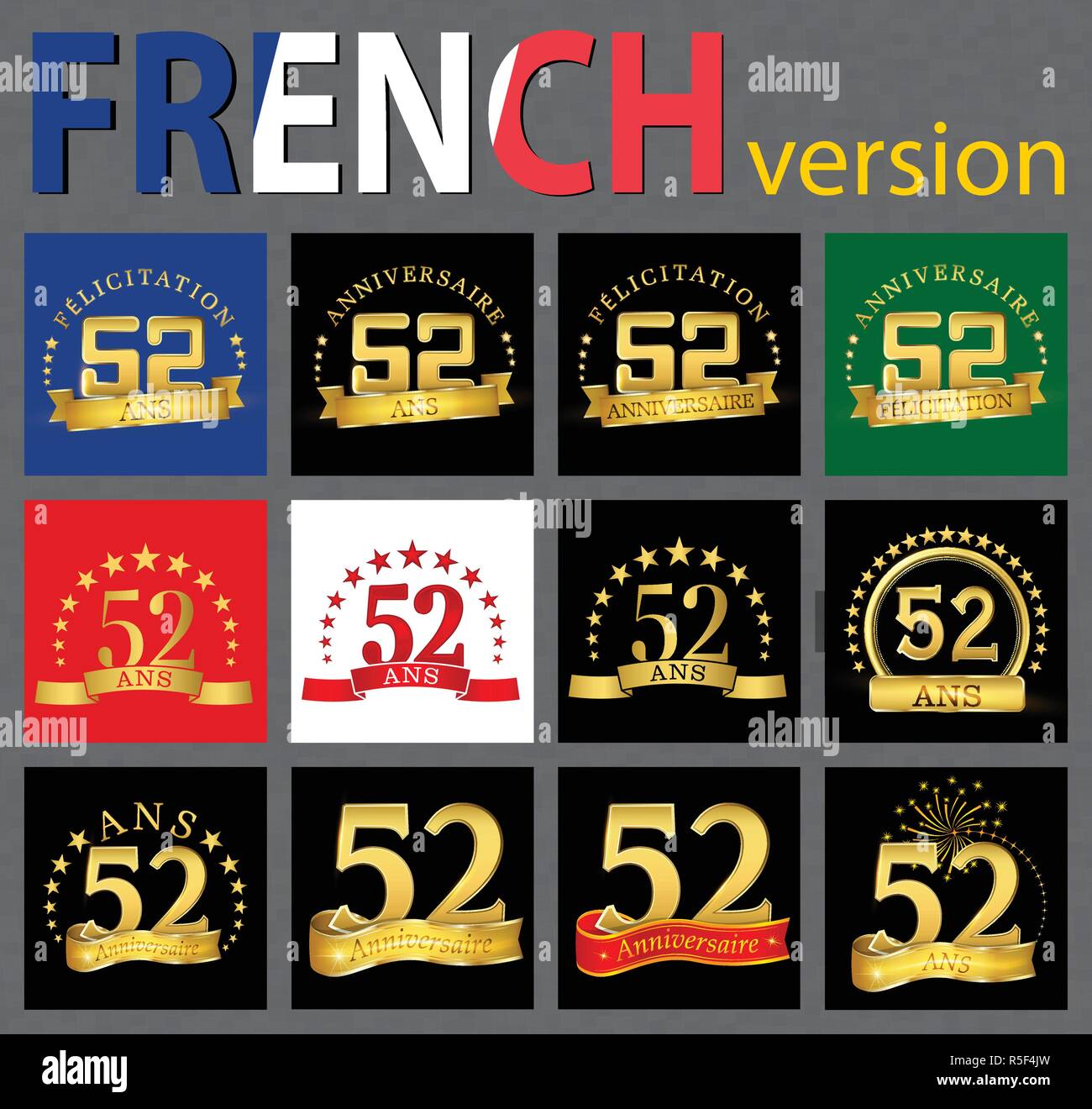 Set Of Number Fifty Two 52 Years Celebration Design Anniversary Golden Number Template Elements For Your Birthday Party Stock Vector Image Art Alamy Set Of Number Fifty Two 52 Years Celebration Design Anniversary Golden Number Template Elements For Your Birthday Party Stock Vector Image Art Alamy