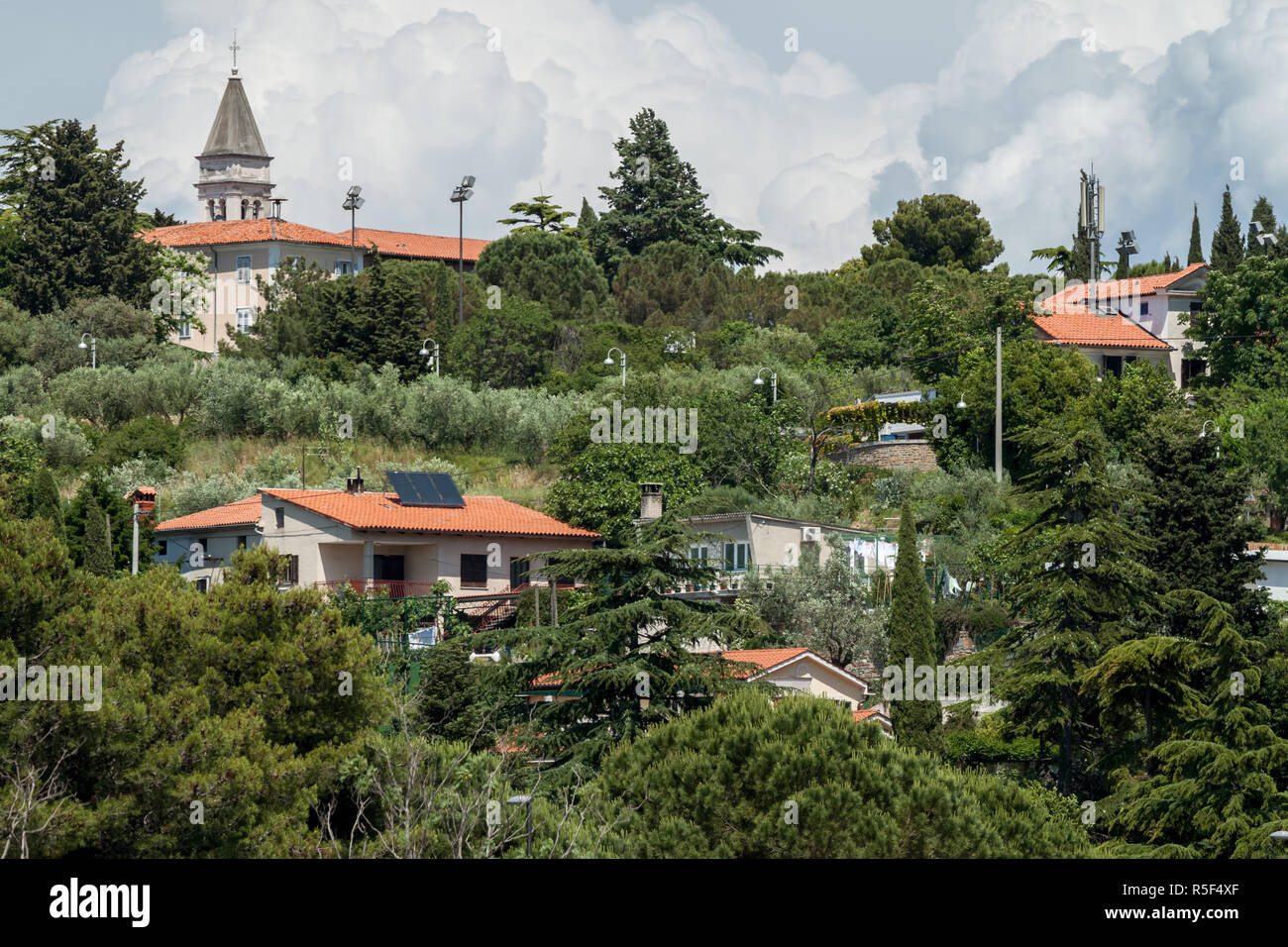 beautiful landscape Strugnano Slovenia Stock Photo