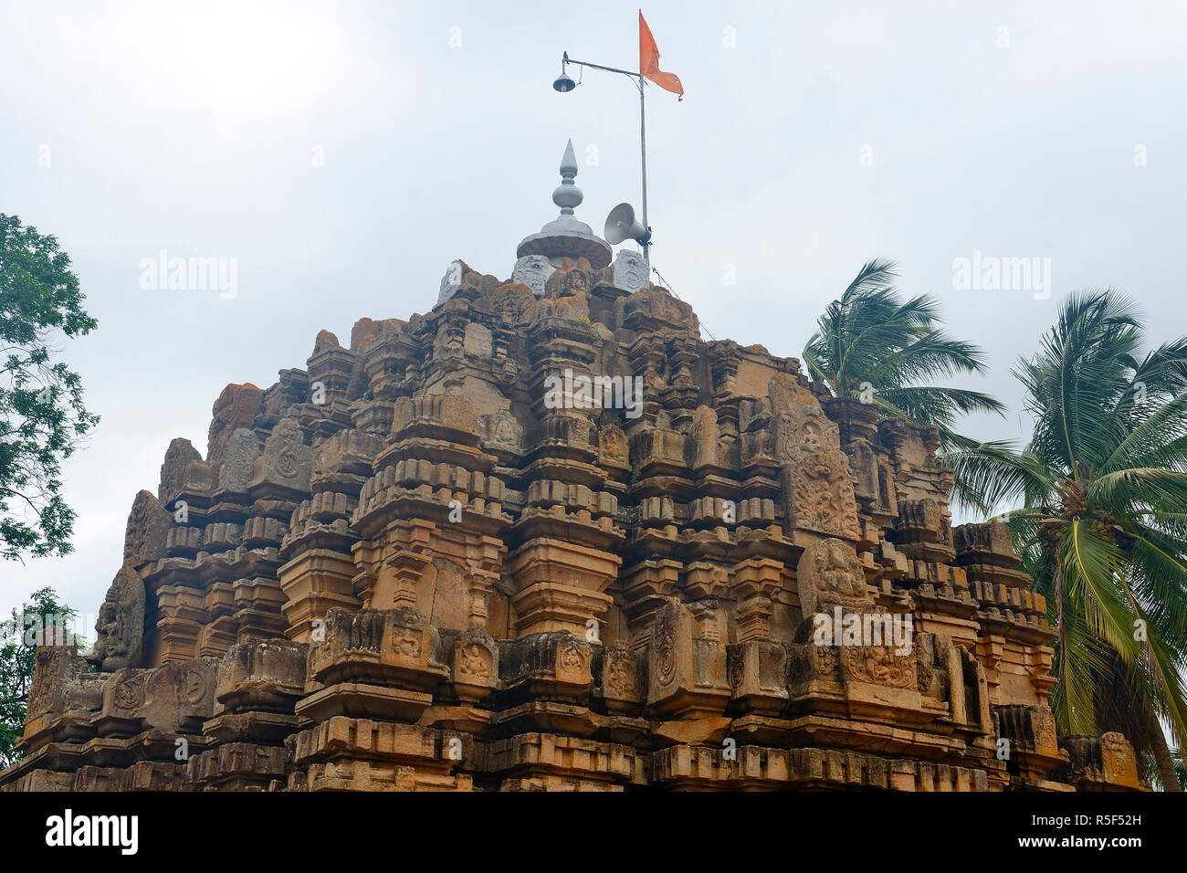 Mahalingeshwara temple near Gokak falls, Gokak, Belagavi, Karnataka, India Stock Photo