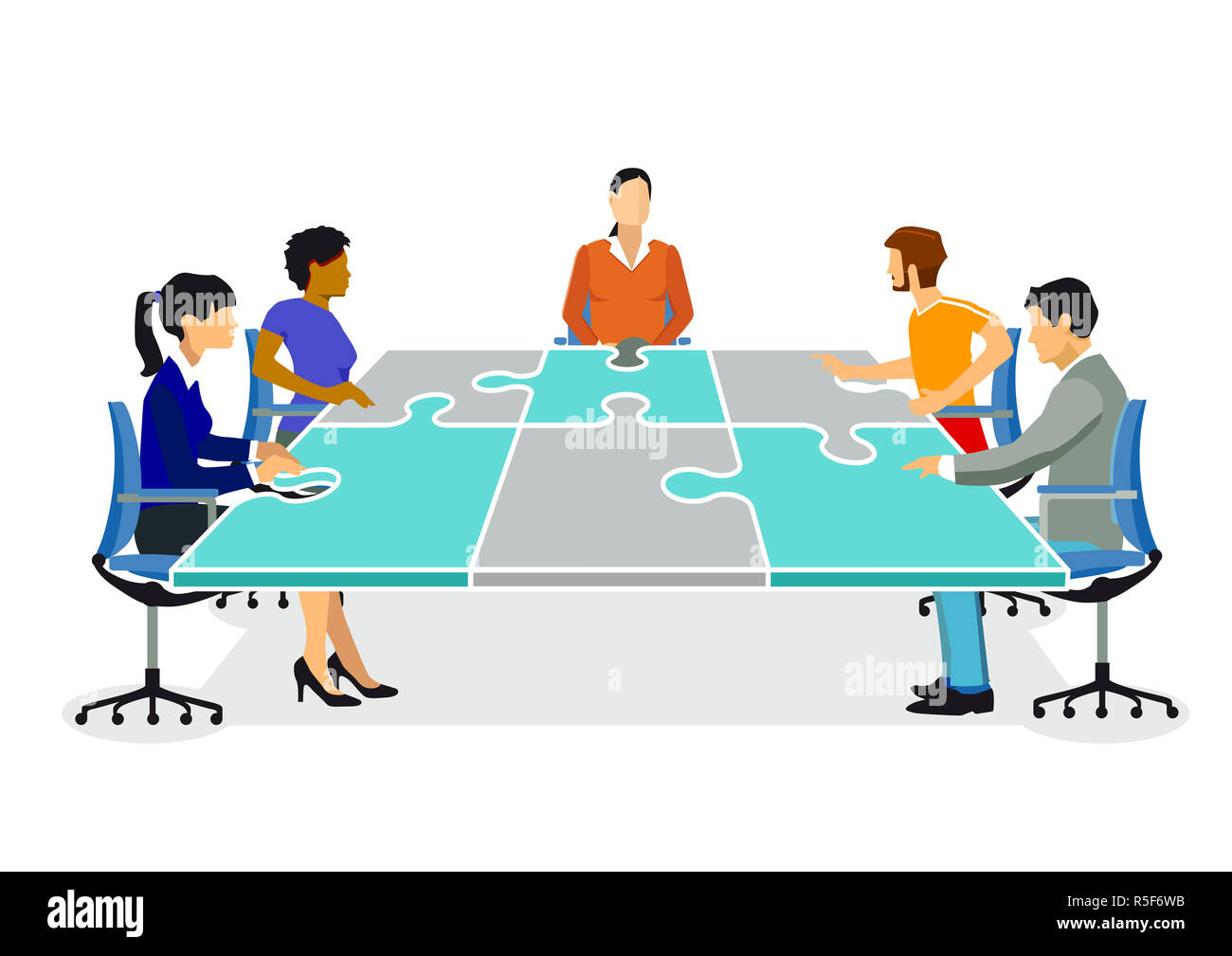 plan and organize,illustration Stock Photo