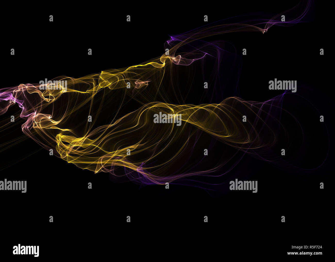 Dark abstract background with a glowing abstract waves Stock Photo - Alamy