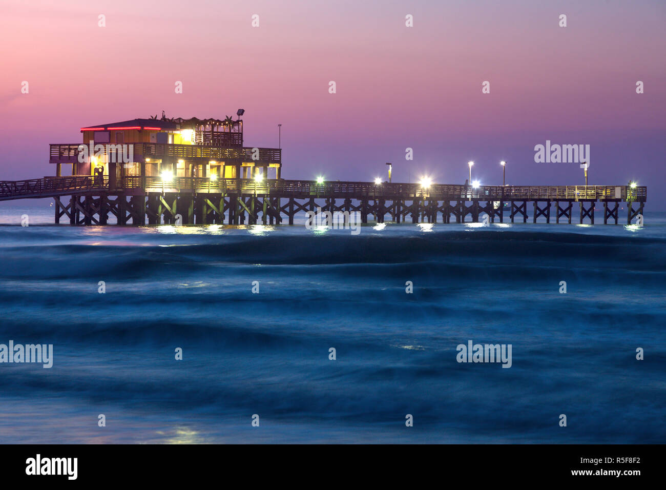 Fishing pier in Galveston. Galveston, Texas, USA Stock Photo Alamy