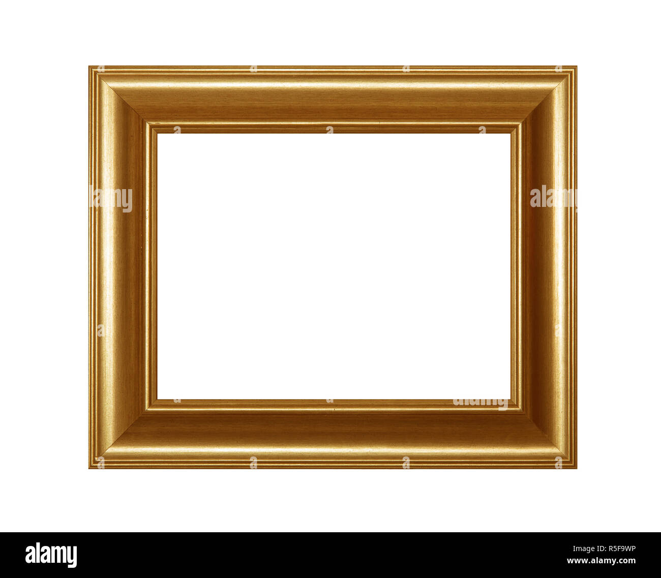 Golden picture or photo frame Stock Photo - Alamy