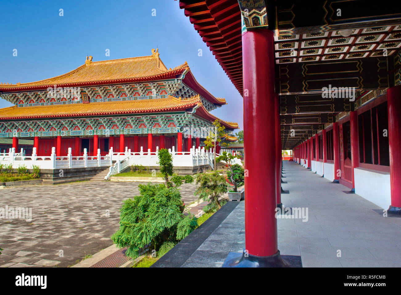 Taiwan, Kaohsiung, Lotus pond, Zuoying Confucius Temple Stock Photo