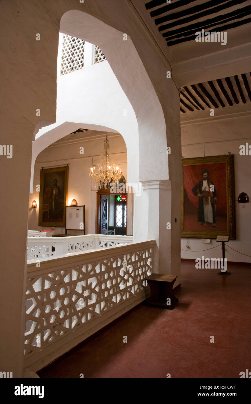 Zanzibar, Tanzania. Inside The Palace Museum in Stone Town Stock Photo