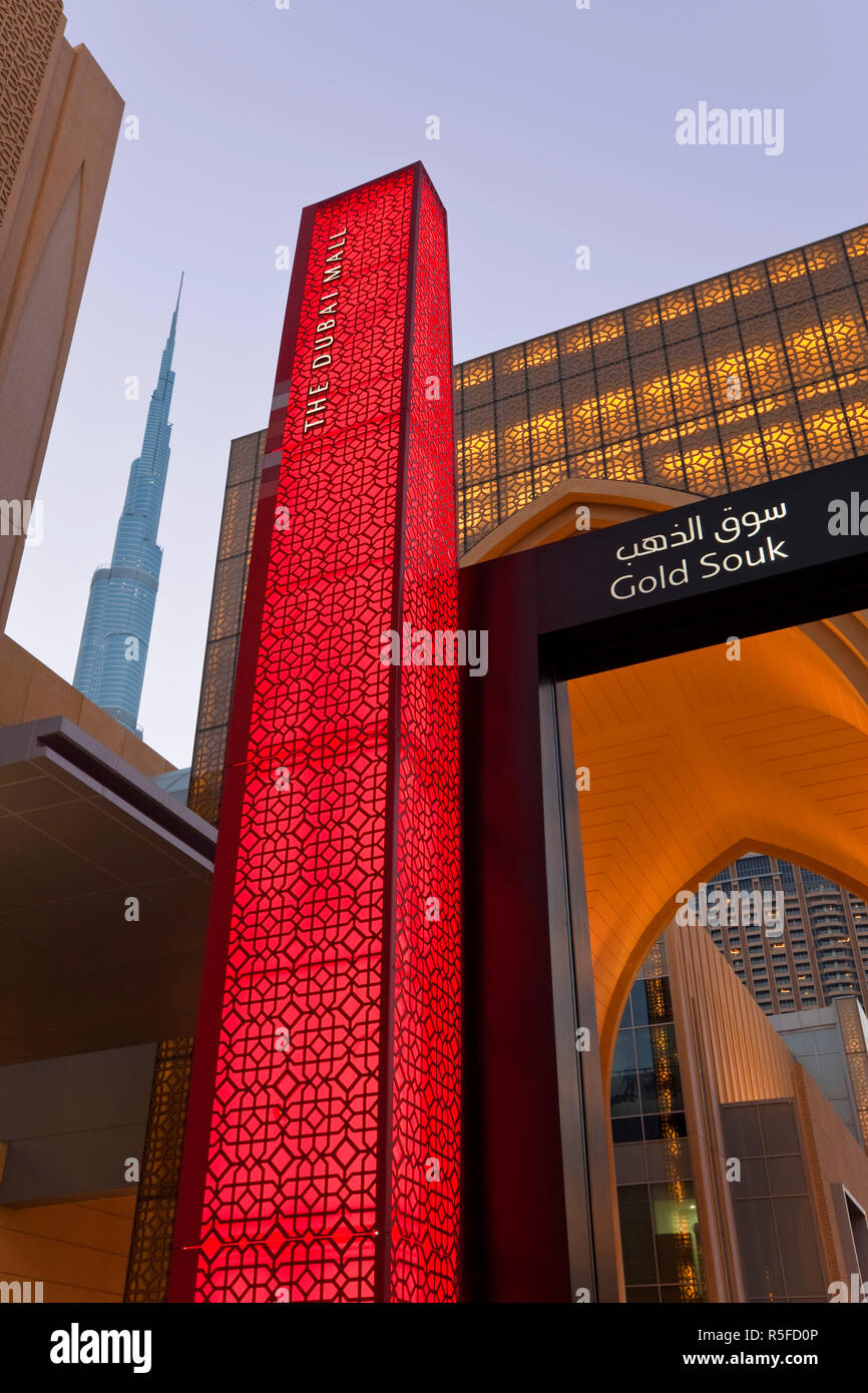 United Arab Emirates (UAE), Dubai, Burj Khalifa complex, Dubai Mall and