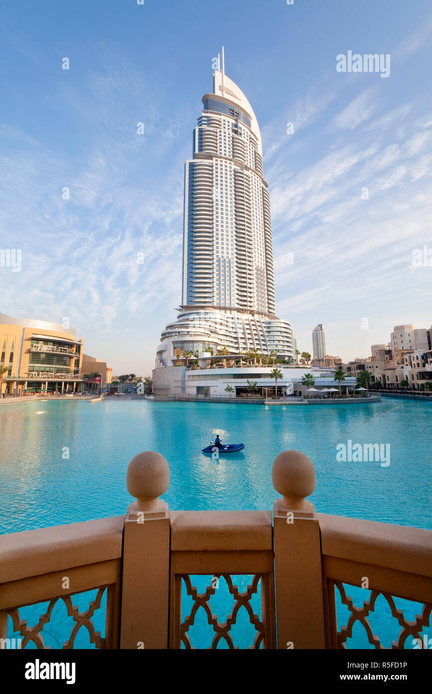 United Arab Emirates Uae Dubai Burj Khalifa Park Lake The Address And Palace Hotels Stock Photo Alamy United Arab Emirates Uae Dubai Burj Khalifa Park Lake The Address And Palace Hotels Stock Photo Alamy