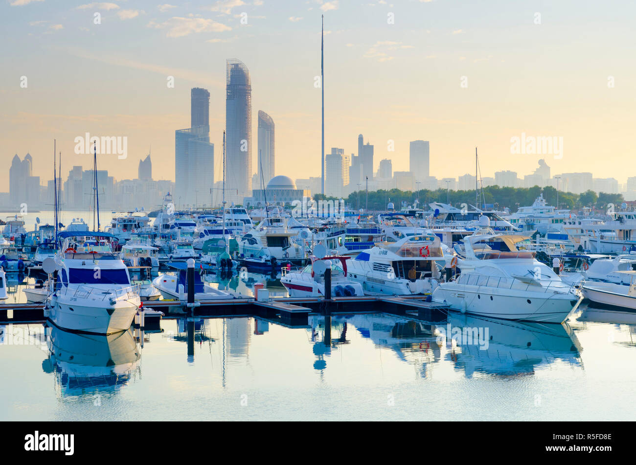 United Arab Emirates, Abu Dhabi, City Skyline from Abu Dhabi