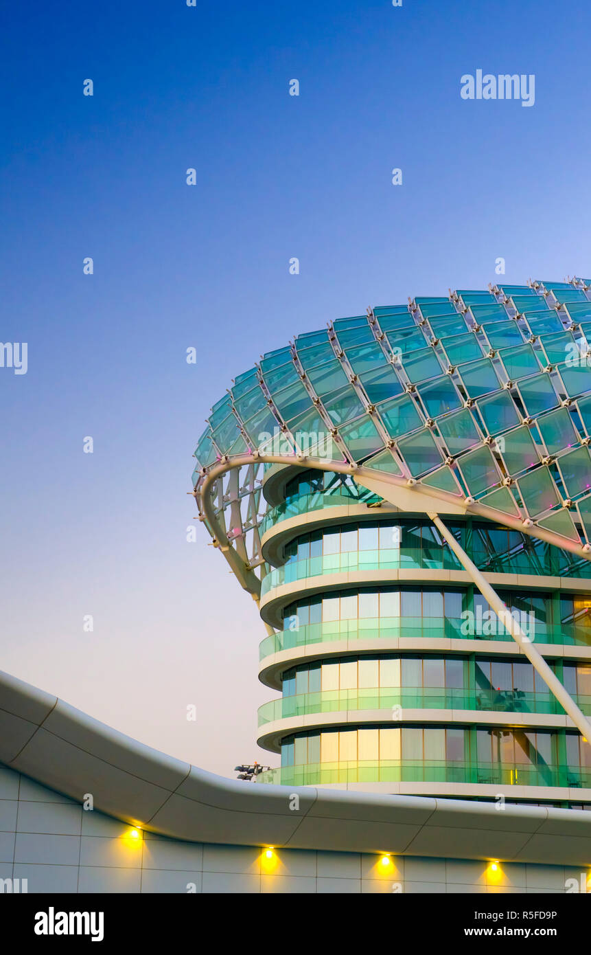 United Arab Emirates, Abu Dhabi, Yas Island, The Yas Hotel Stock Photo