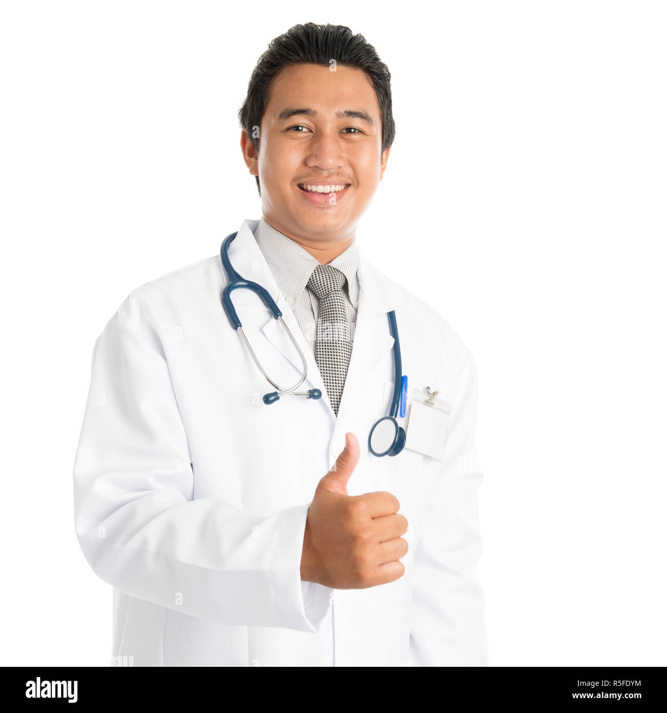 Medical Doctor Thumbs Up Stock Photo - Alamy