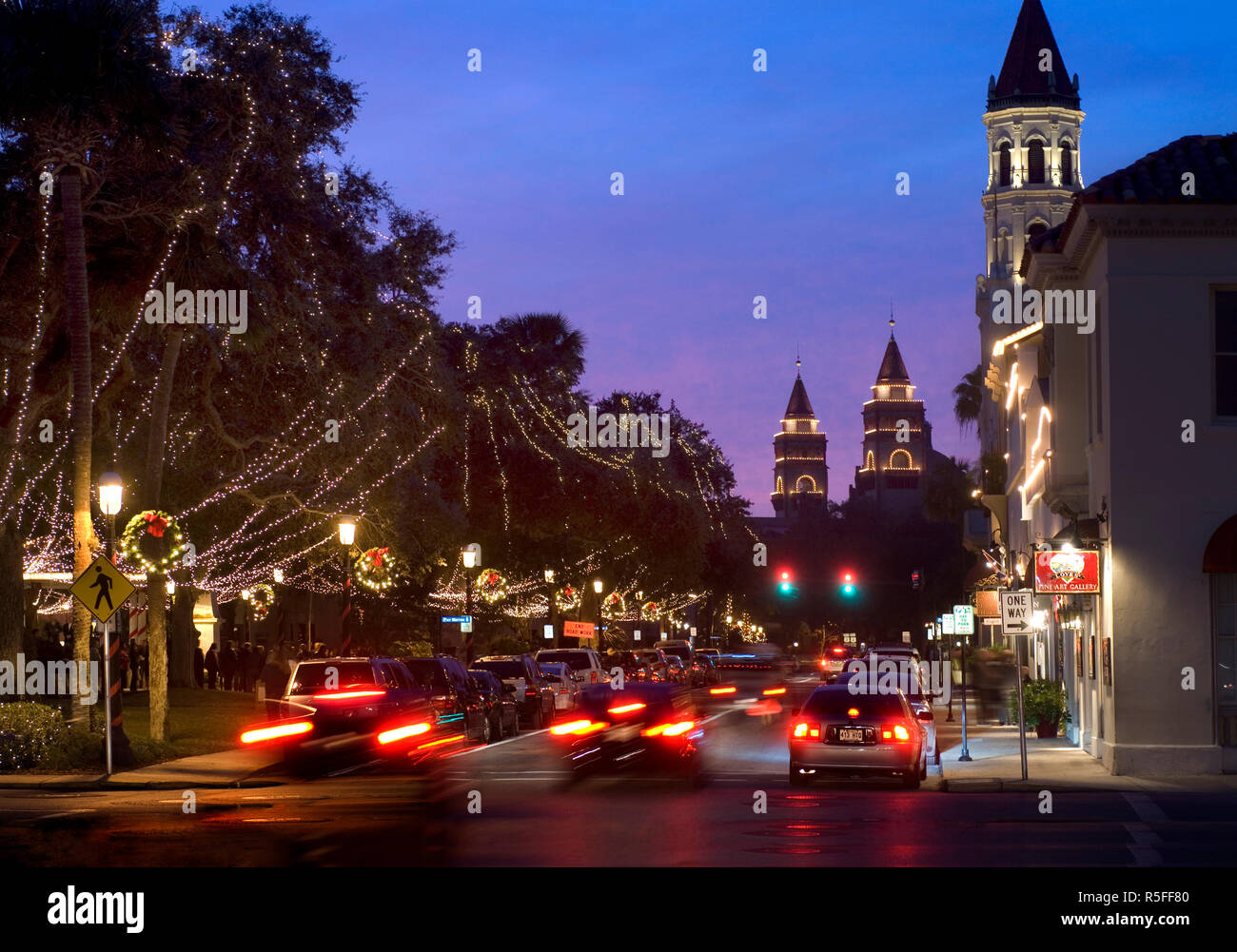 USA, Florida, Saint Augustine, 'Nights of Lights' Christmas Celebration