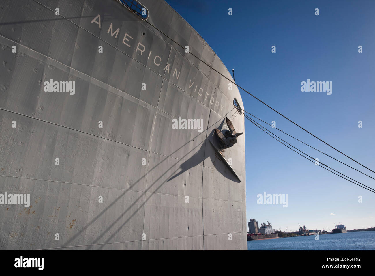 USA, Florida, Tampa, Port of Tampa, World War 2-era Liberty Ship, American Victory Stock Photo