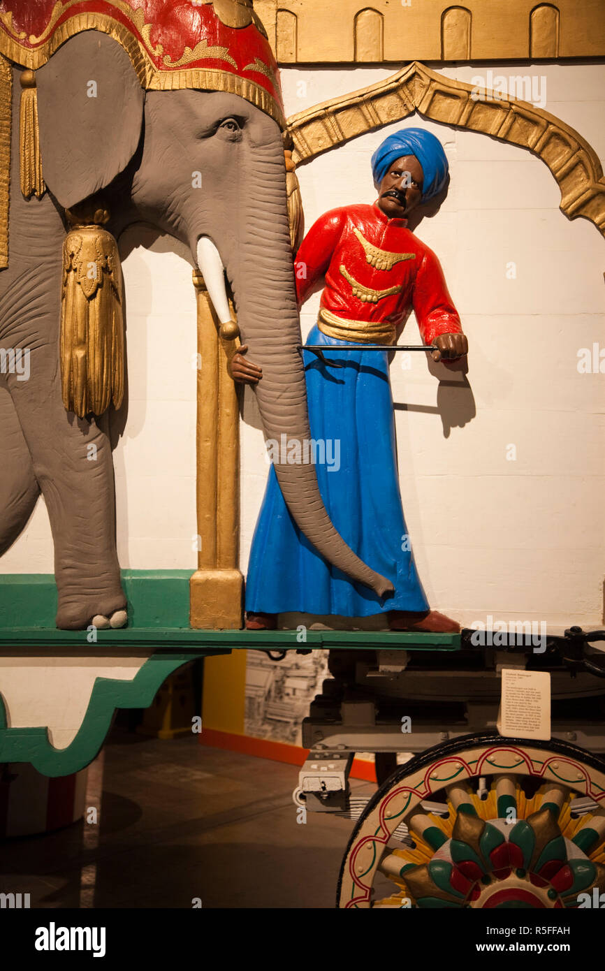 USA, Florida, Sarasota, Ringling Museum, Circus Museum, circus wagon Stock Photo