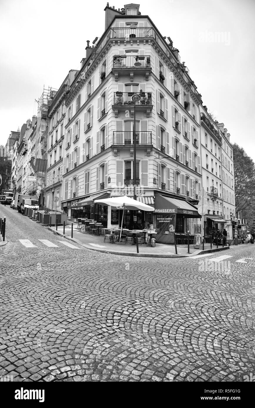 Street cafe in Paris, France Stock Photo