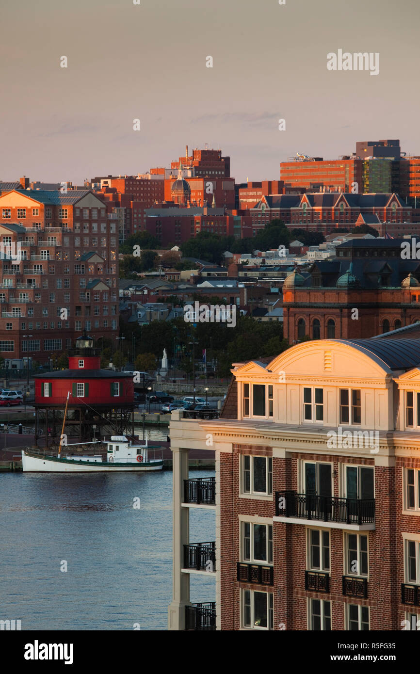 Baltimore Harbor Federal Hill Stock Photos Baltimore Harbor