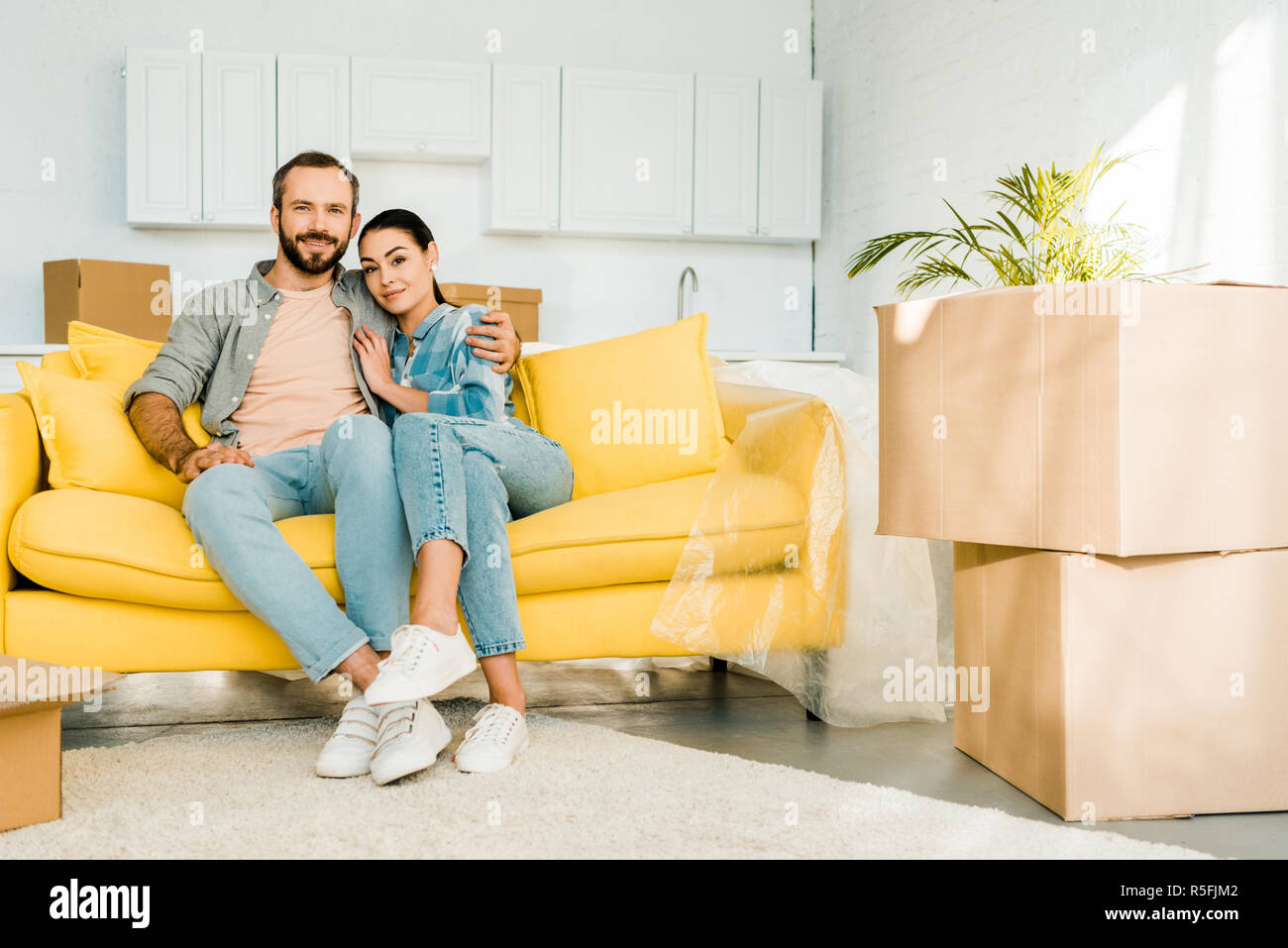 People Moving Couch Stock Photos People Moving Couch Stock