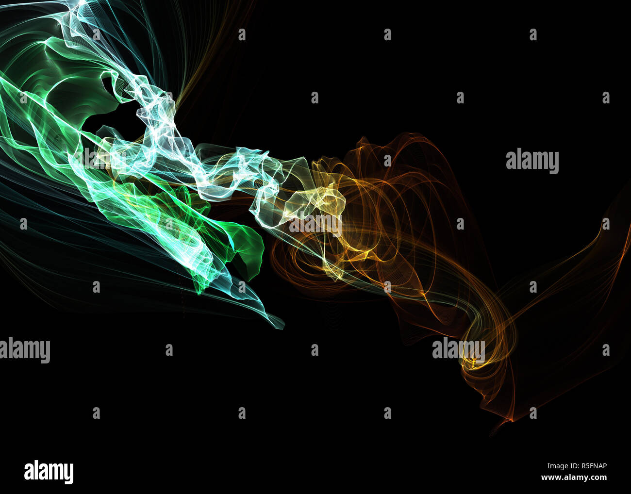 Dark abstract background with a glowing abstract waves Stock Photo - Alamy