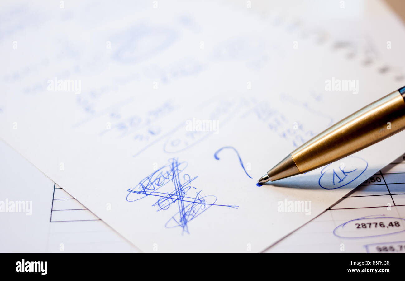 business plan calculation Stock Photo - Alamy